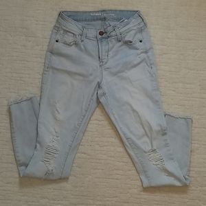 Old Navy Rockstar lightwash midrise jeans size 2